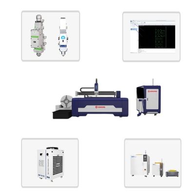 가장 많이 판매되는 모델 3015 CNC 섬유 레이저 절단 기계 2000W 3000W 4000W 6000W 12000W 잎 및 튜브 절단 유연