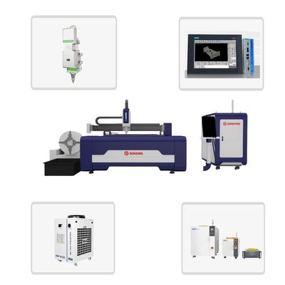 한리 워터 힐러 냉각 시스템 스테인리스 스틸 철 금속용 CNC 섬유 절단 기계 1500W 2000W 3000W 4000W 6000W