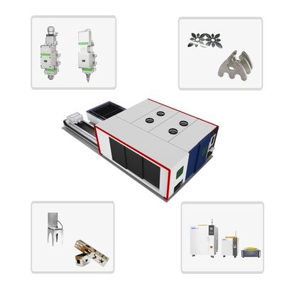 SMC-일본 N2 제어 밸브 6500 KG 무게 전체 커버 섬유 레이저 절단 기계 GXLaser 3015
