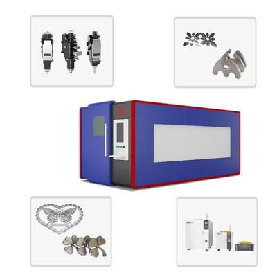 레이커스 3KW 전체 안전 커버 광섬유 레이저 금속 절단기 구리 가열 된 잎 절단 20mm 절단 두께